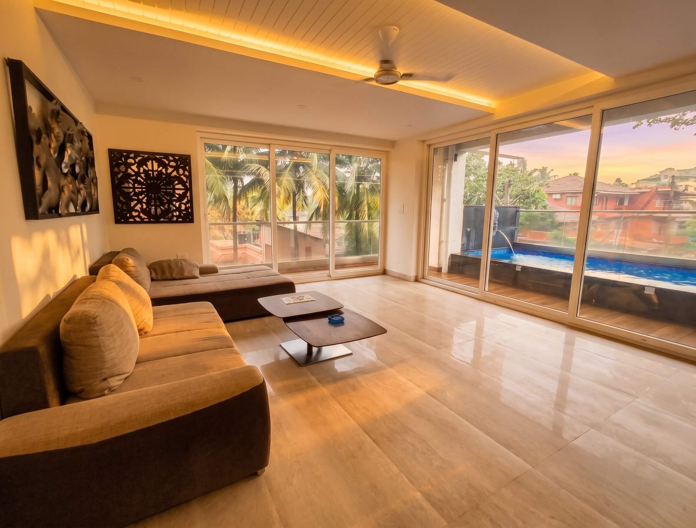 Villa living area